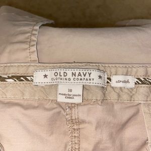 Old Navy Khaki Cargo Skirt, 18